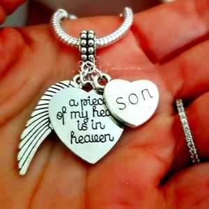 Son memorial charm for Pandora